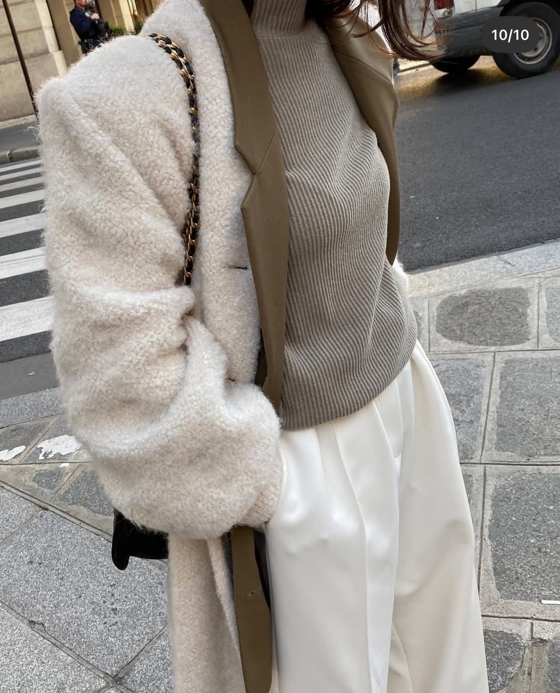 드래곤블루스 텍스처드 노카라 니트코트 상품이미지7