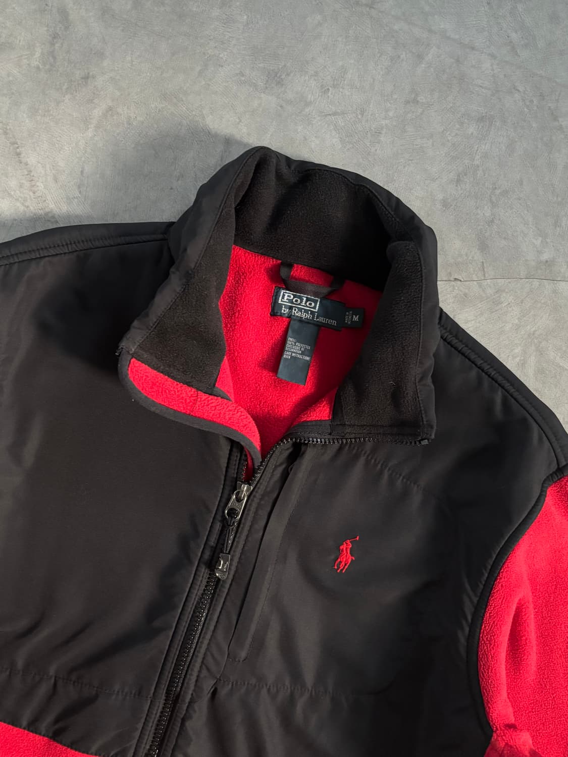 Polo 폴로 랄프로렌 레드/블랙 배색 데날리 플리스 자켓 상품이미지4