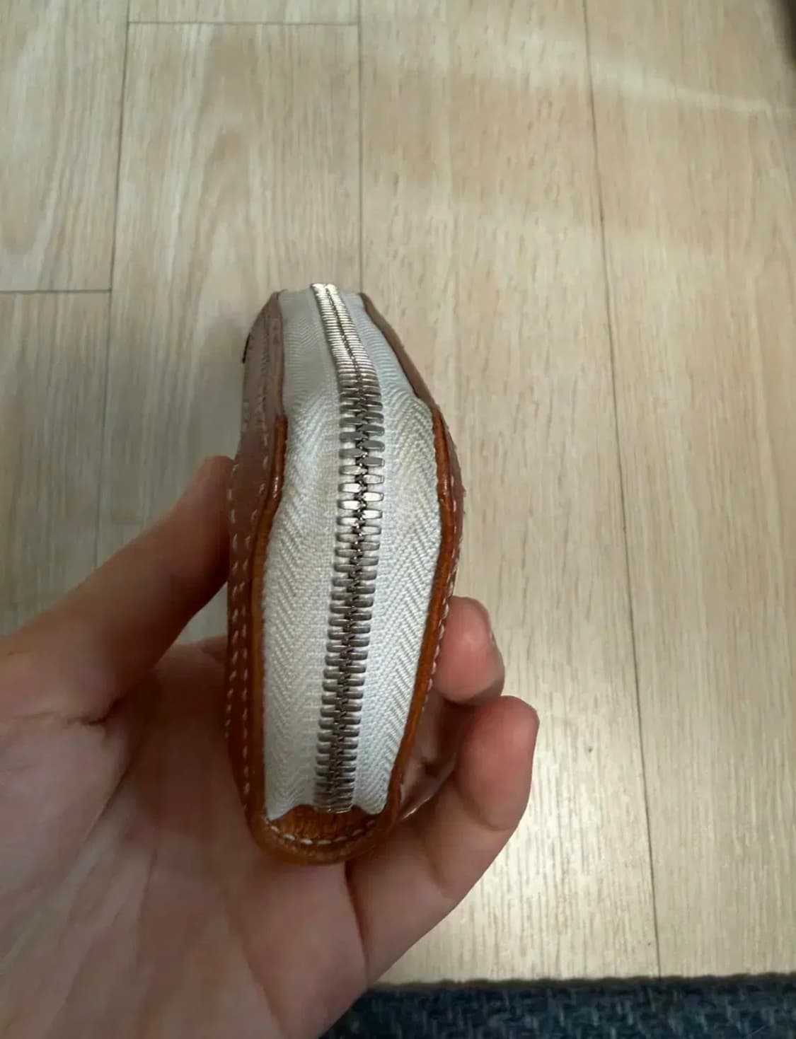 레더키메라 지퍼돌이 가죽 에이징반지갑 상품이미지6