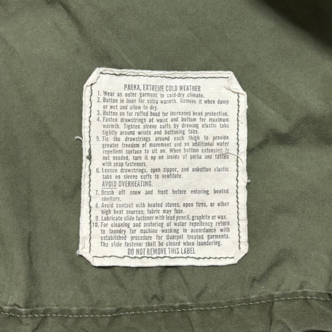 US army 미군 80s 오리지널 M65 피쉬테일 파카 상품이미지6