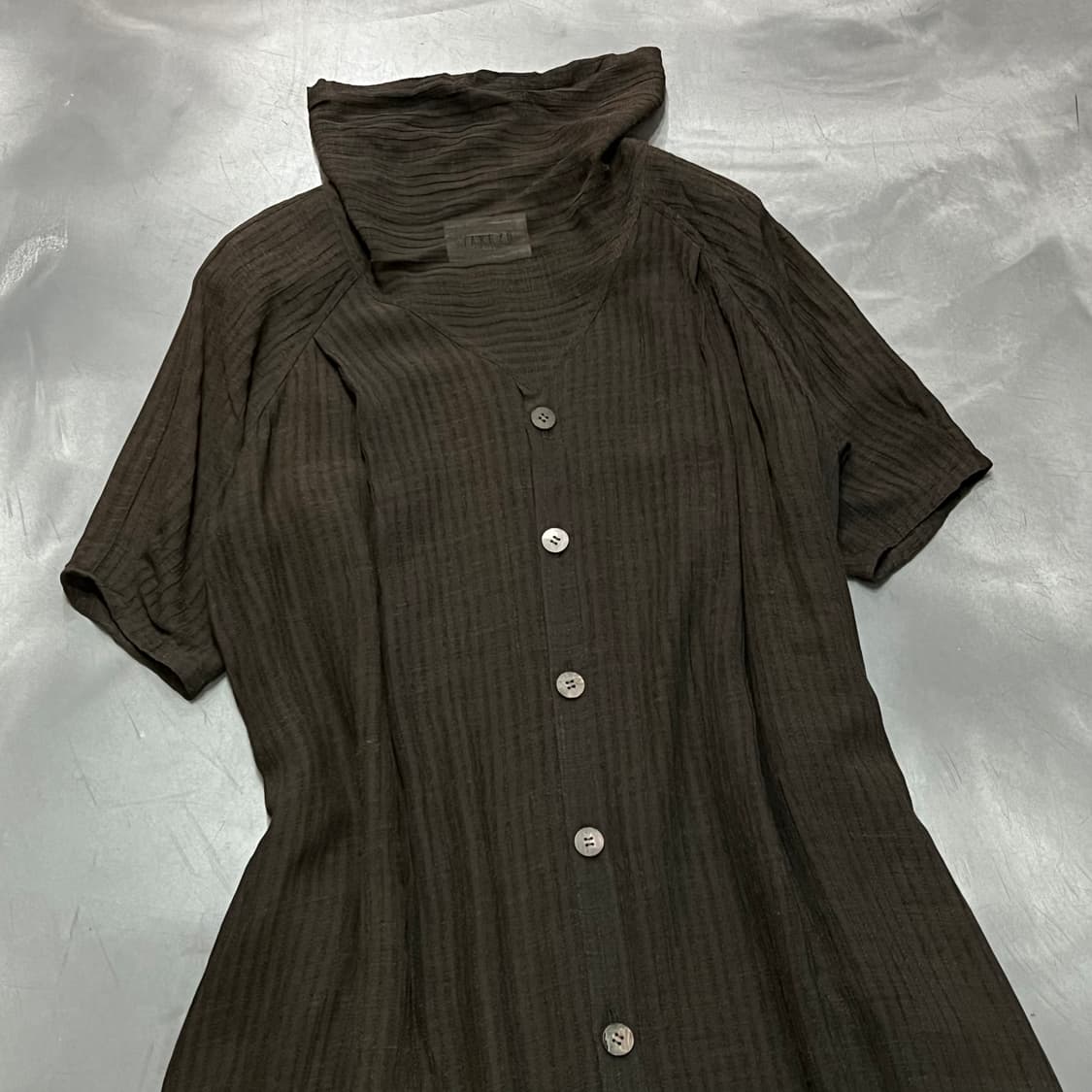  takezo 버튼 롱 하프 원피스 y16220 상품이미지3