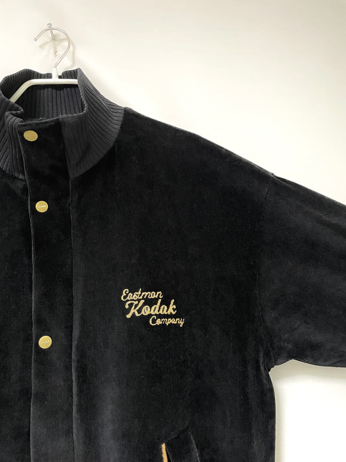 코닥 남녀공용 코듀로이 헤링턴 바시티 자켓 M _ 블랙 상품이미지2