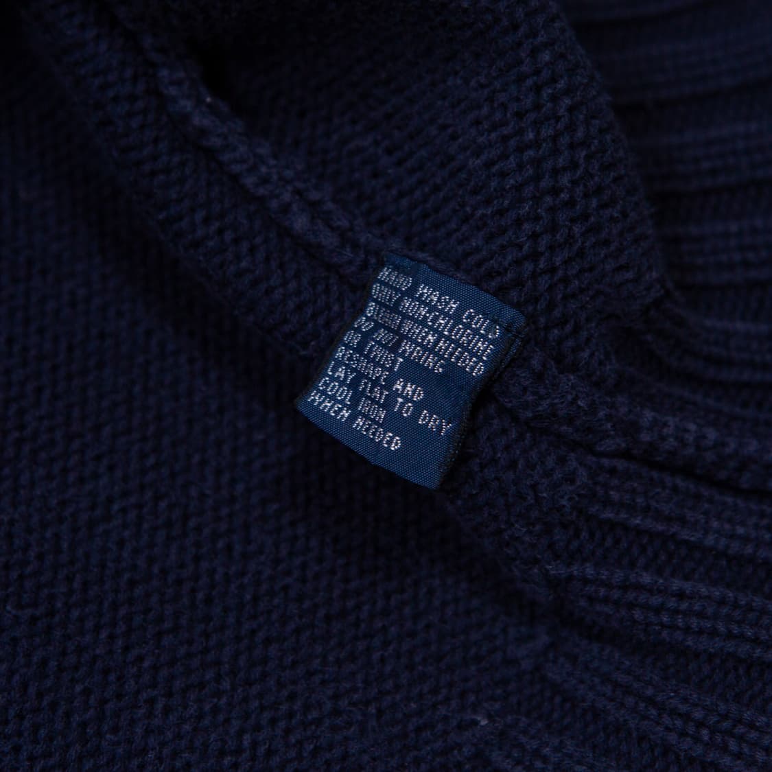 폴로 랄프로렌 코튼 니트 스웨터 네이비 상품이미지5