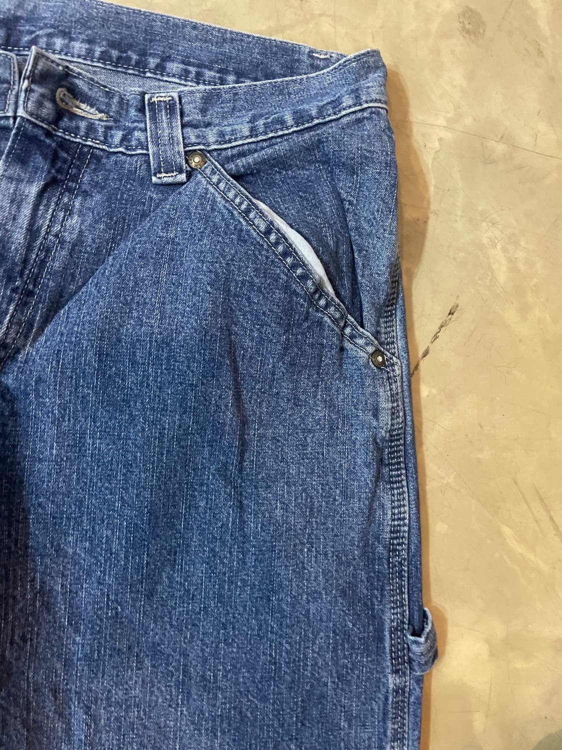 90~00s 빈티지 Lee Dungarees 카펜터 데님 33x32 상품이미지5