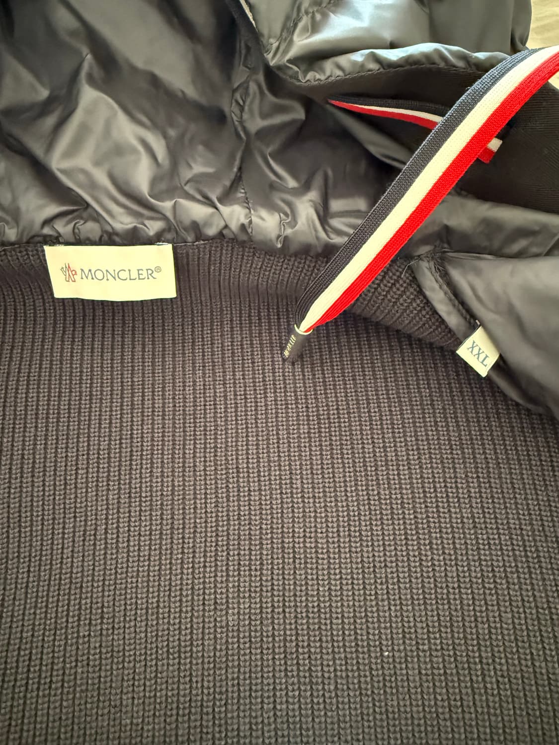 몽클레어 후드 니트집업XL 상품이미지3
