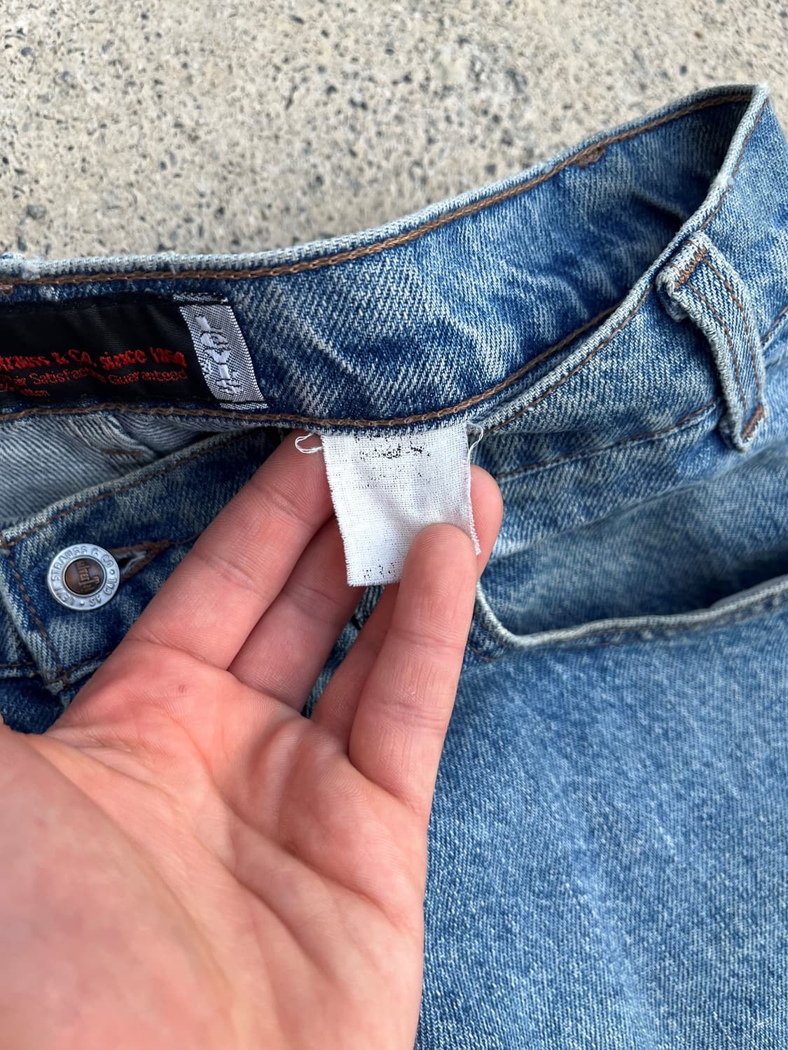 90s USA made Levi's Silver Tab 연청 상품이미지4