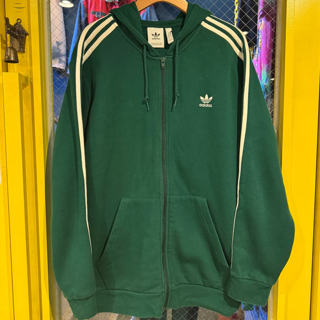 adidas 아디다스 삼선 기모 집업 후드티 상품이미지6