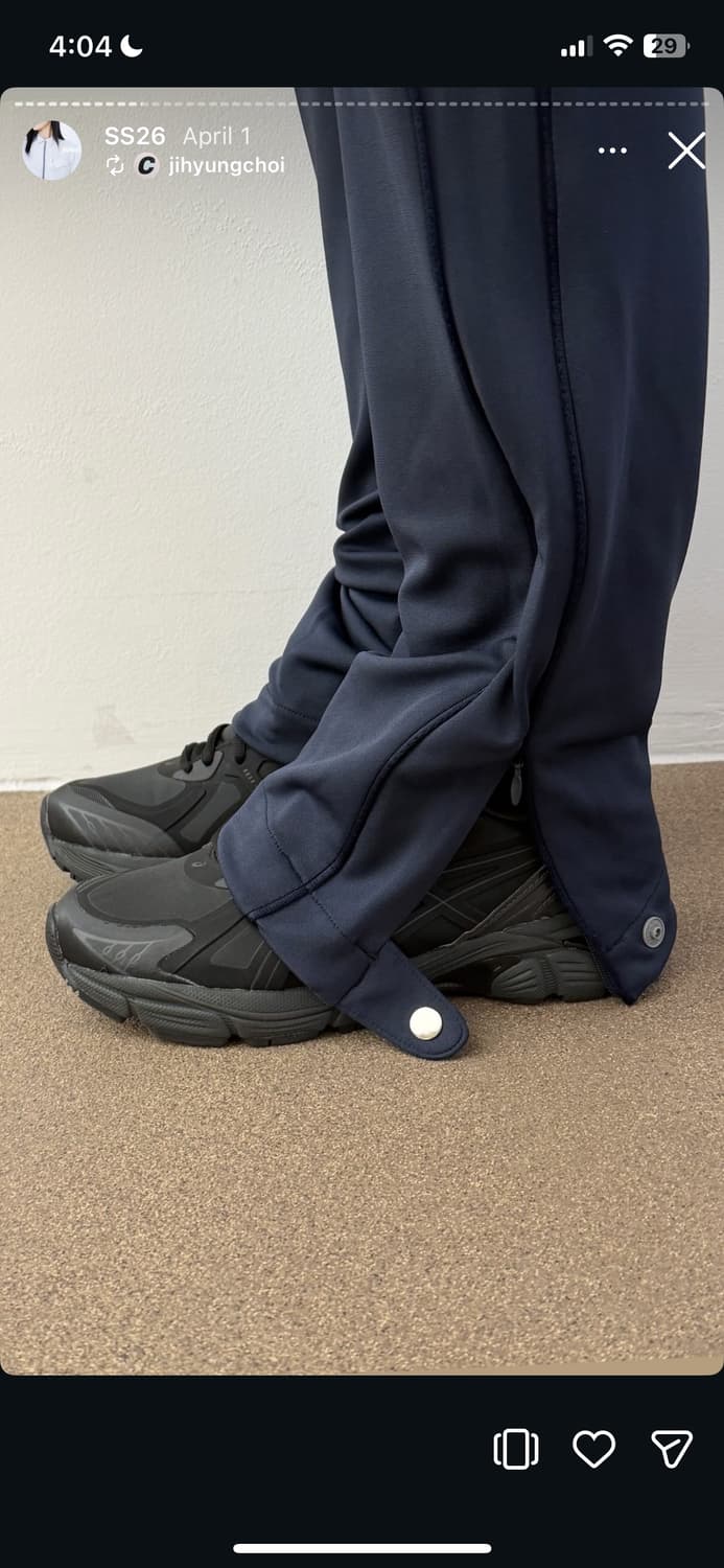 지초이 26ss 레그워머 네이비 (쇼룸 품절) 상품이미지2