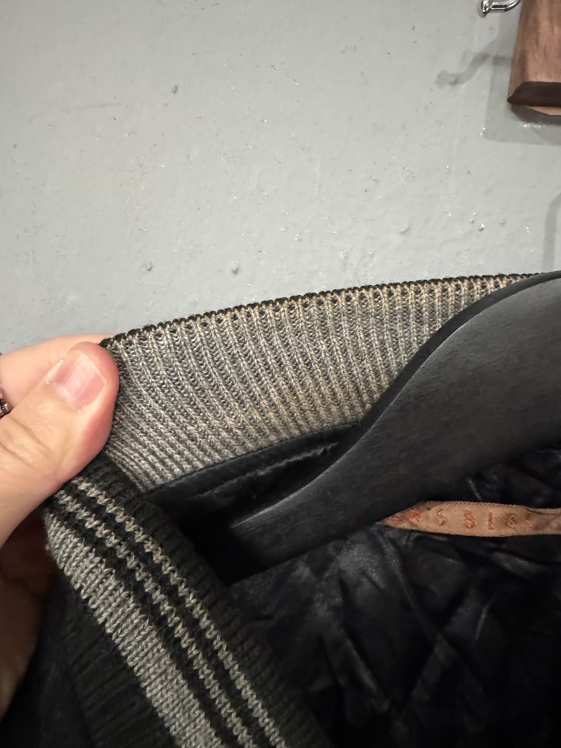 90s Men's BIGI 맨즈비기 레터링 울 바시티자켓 상품이미지7