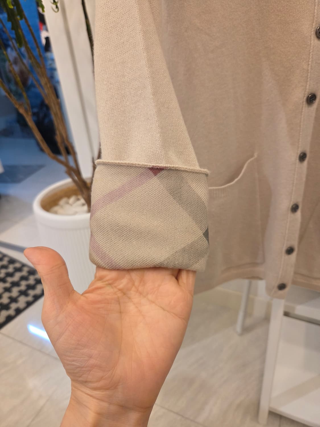 버버리 캐시미어 100 가디건 상품이미지5