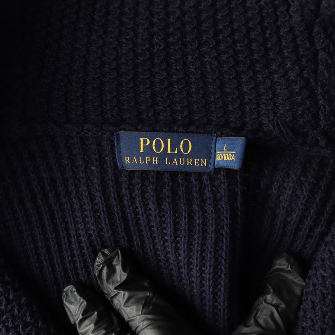폴로 랄프로렌 코튼 숄칼라 가디건 네이비 L 상품이미지6