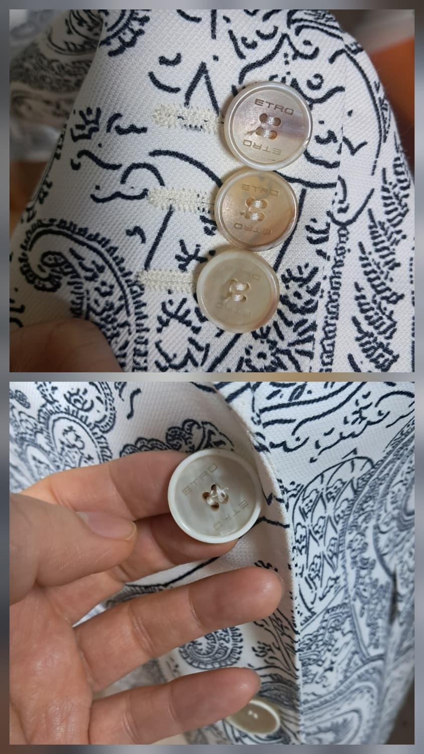 에트로 페이즐리자켓40(22년 제품,거의 새제품) 상품이미지7