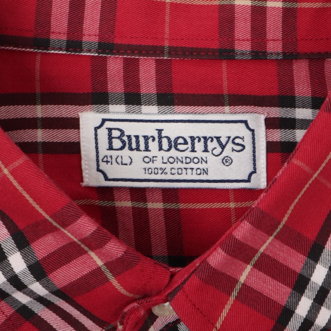 버버리 레드 노바체크 셔츠 상품이미지8