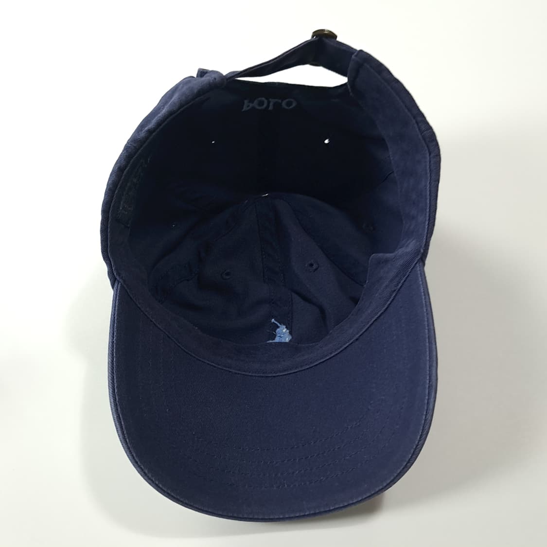 CK349 폴로 00s 다크네이비 스카이블루 자수 볼캡 모자 상품이미지7