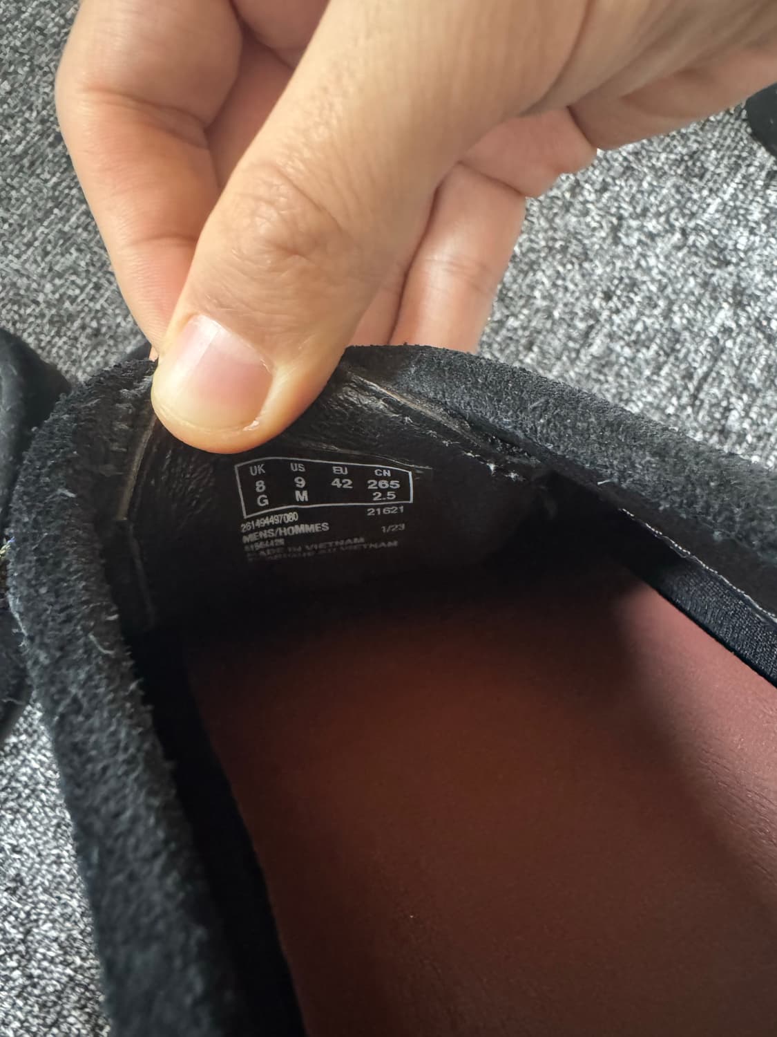 클락스 왈라비 고어텍스 스웨이드 블랙 265 판매 상품이미지3