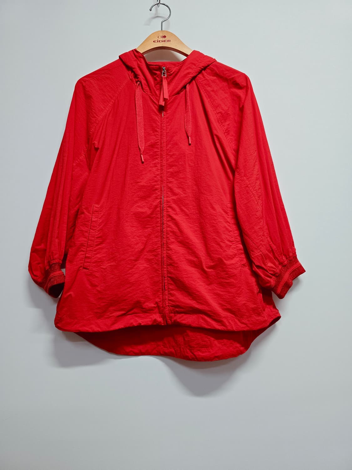 크레송 여성 바람막이 후드 자켓 레드105 상품이미지1