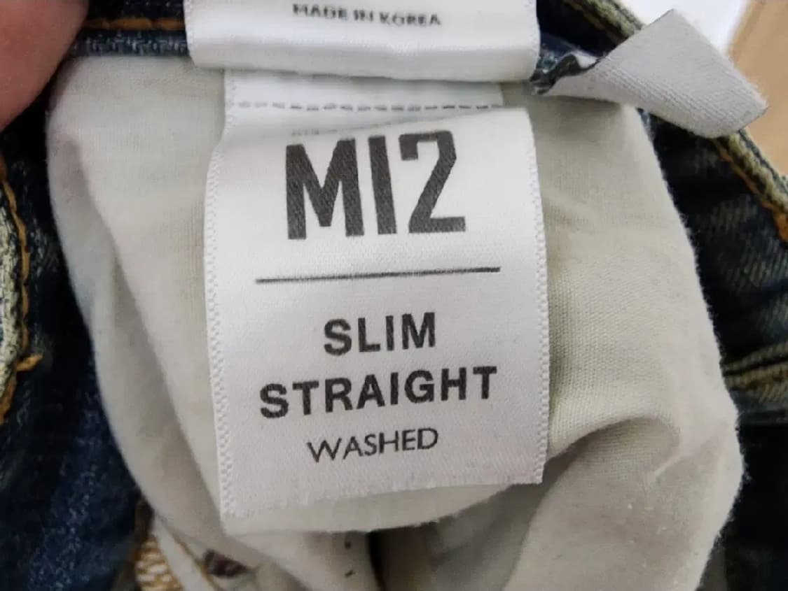 (31)PLAC 플랙 워싱 슬림 스트레이트 데님 팬츠 상품이미지5