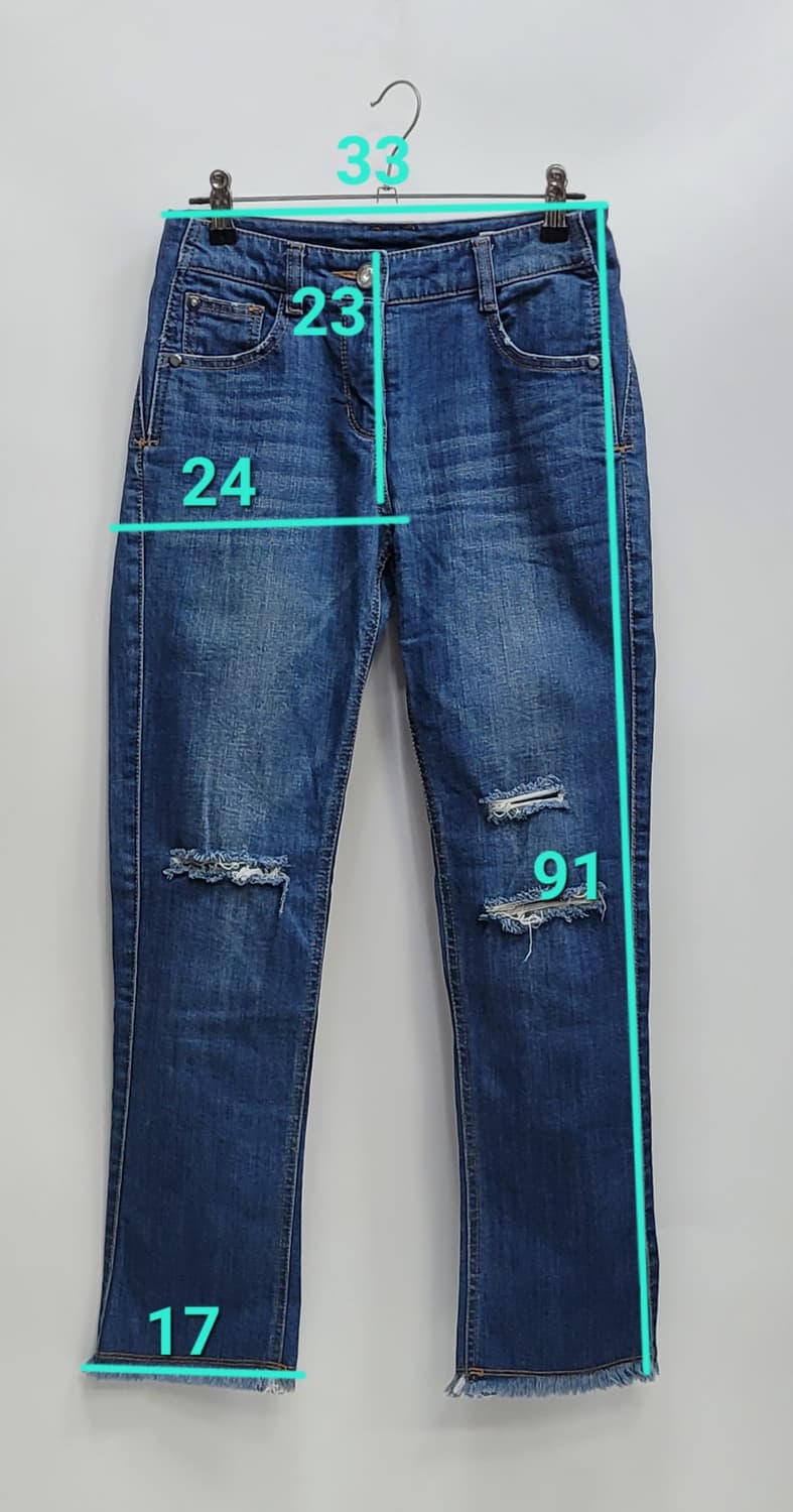 TIME 한섬 타임 세미 부츠컷 데님 청바지 / 여 61-90 커팅진
 상품이미지10