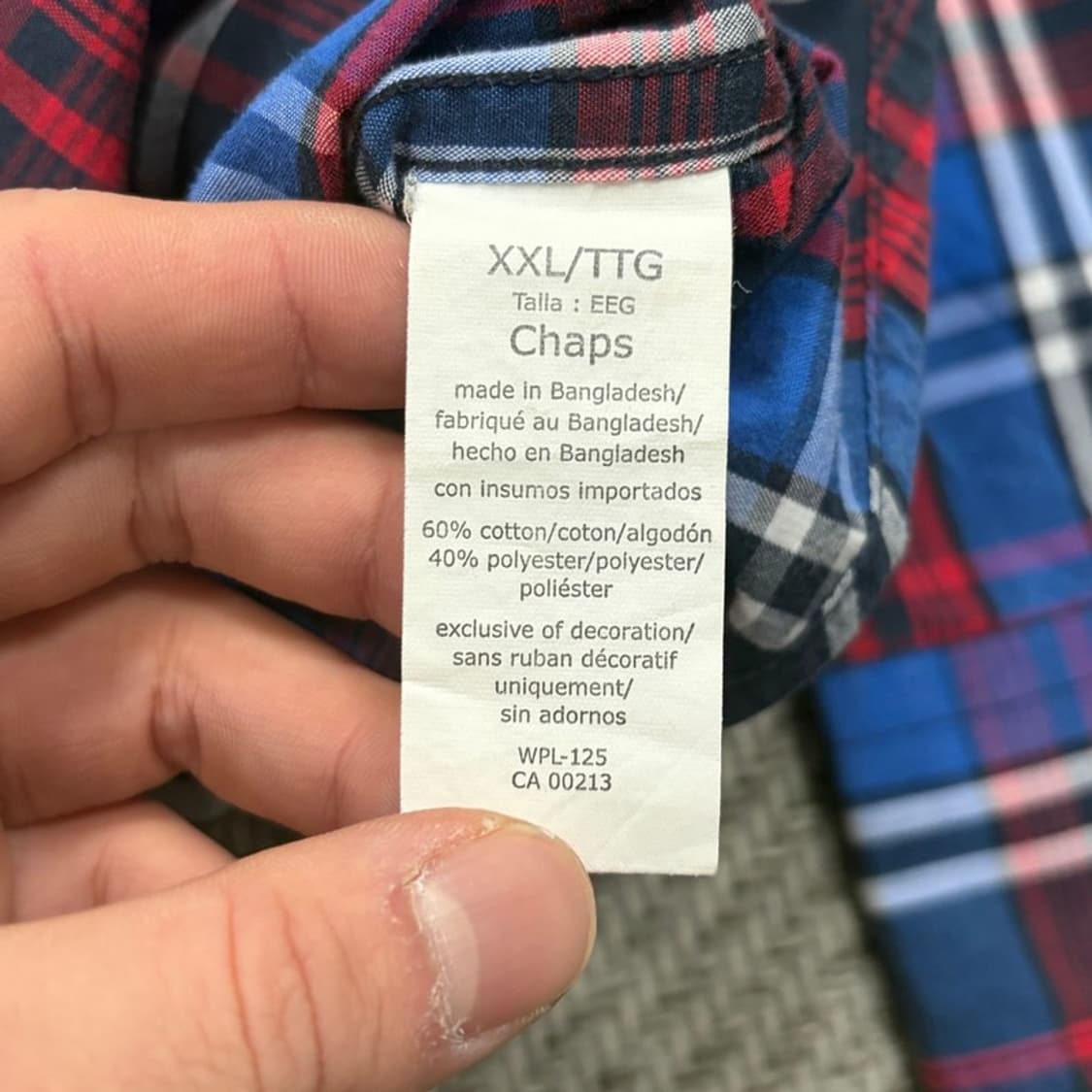 챕스 랄프로렌 체크셔츠 v1342 상품이미지6