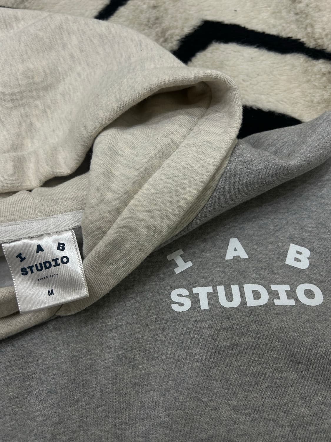 [M]아이앱스튜디오 후드/듀얼그레이/기모 상품이미지5