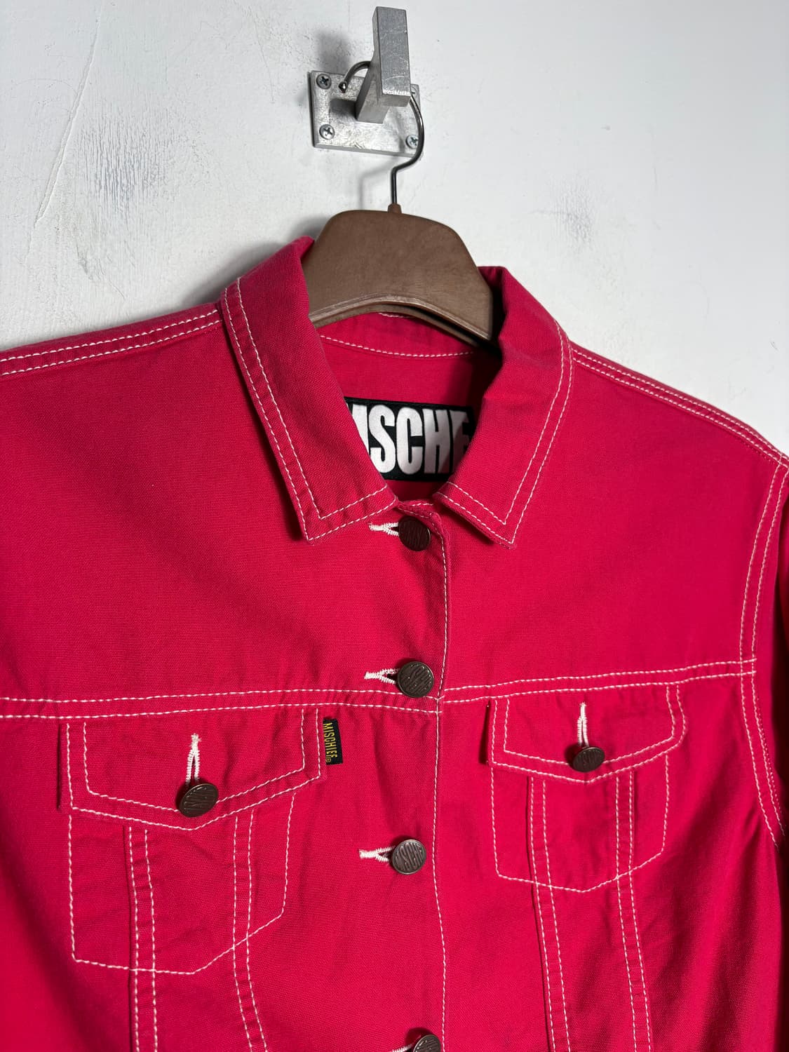 Mschf 미스치프 핫핑크 코튼 숏 자켓 상품이미지3