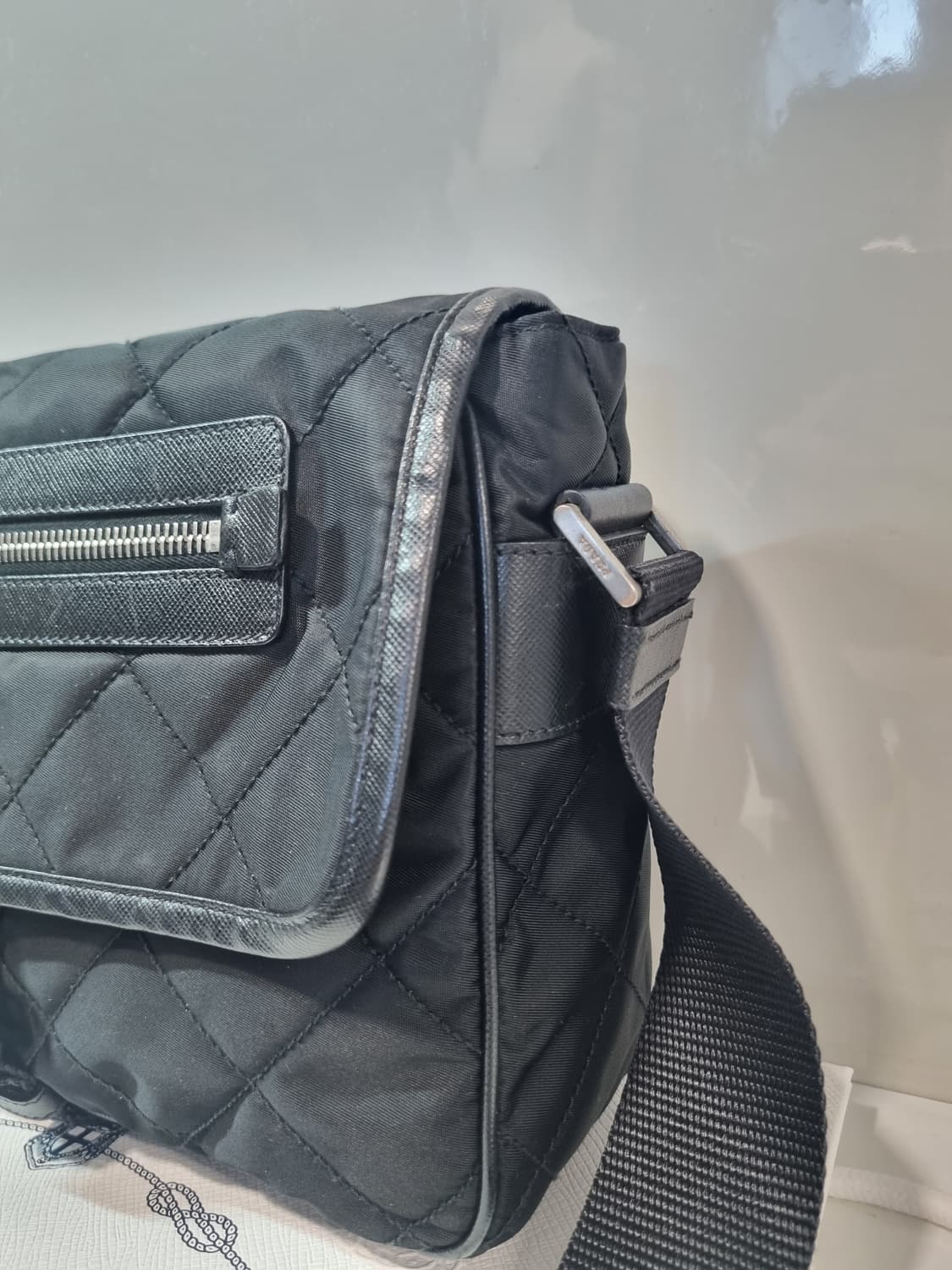 정품 프라다 퀄팅 메신저백 상품이미지5