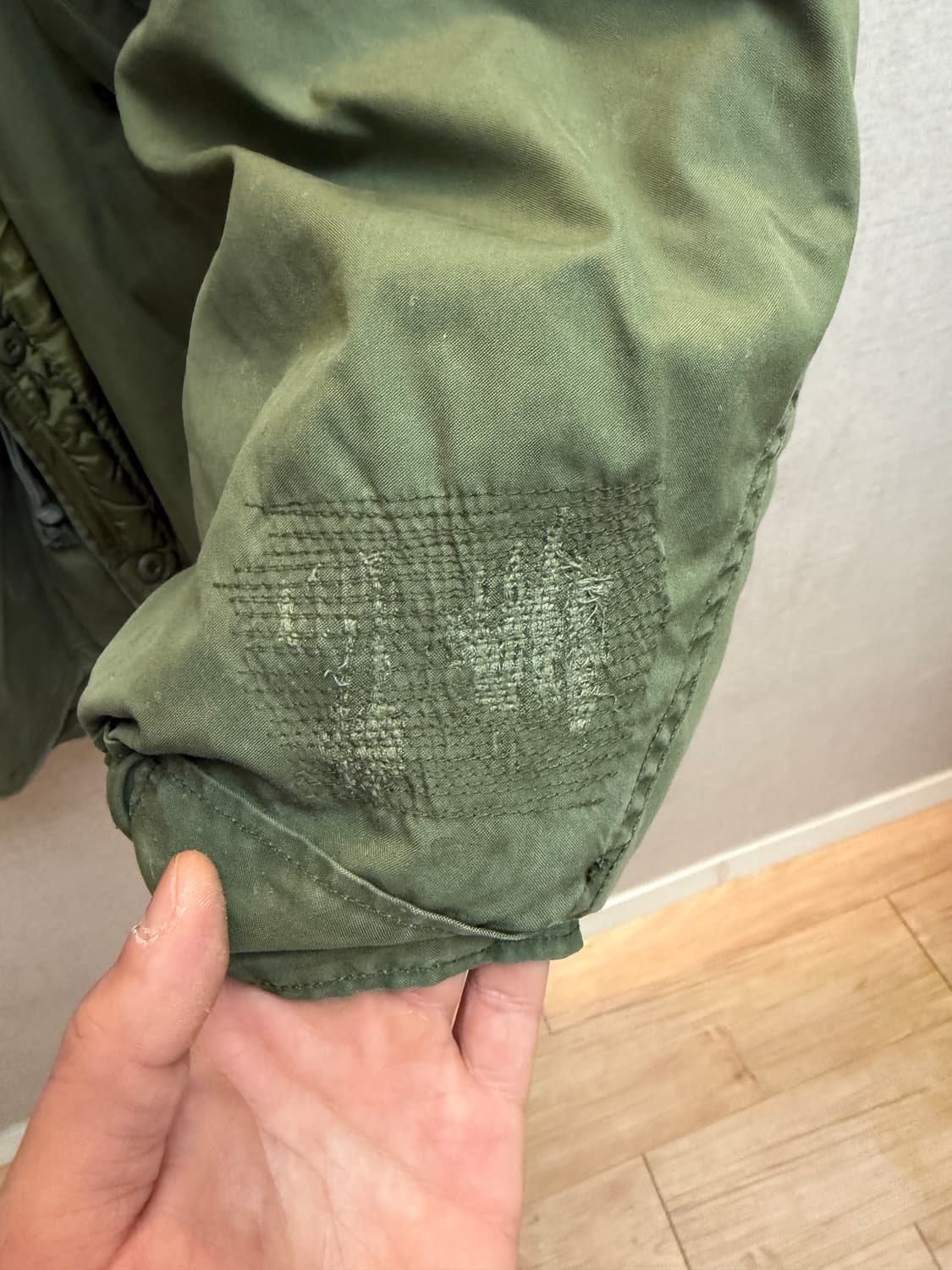 미군 M65 피쉬테일 파카 1982년 오리지널 L 풀세트 상품이미지2