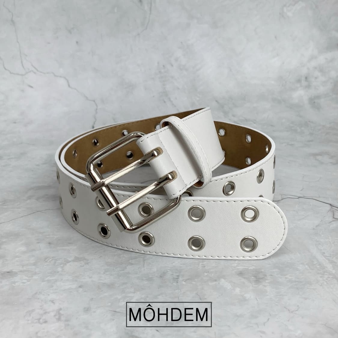 [Unisex] 더블 아일렛 가죽 벨트 상품이미지6