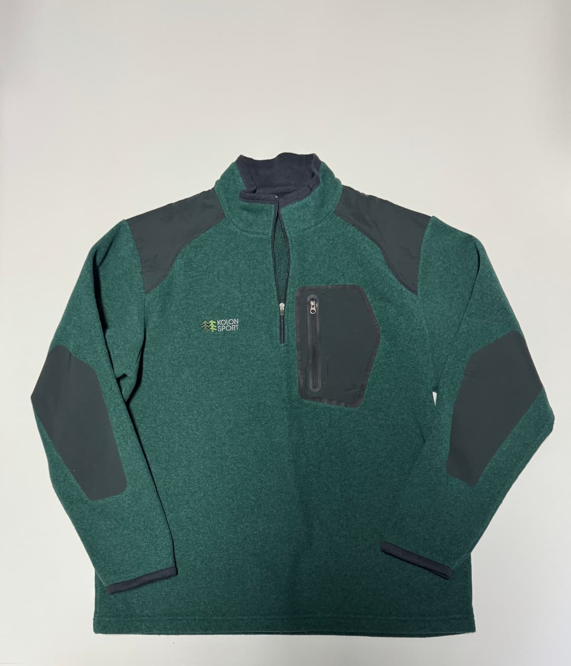 코오롱스포츠 등산 플리스 기모 반집업 티셔츠 XL 상품이미지1