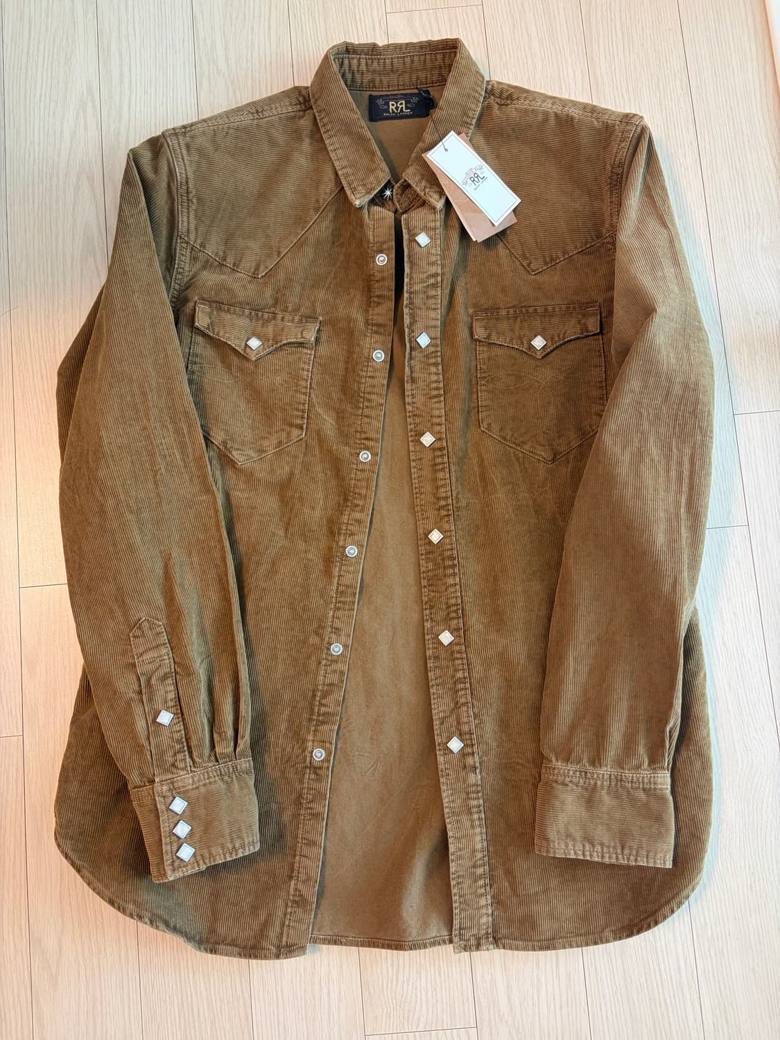 [새제품, L] rrl 코듀로이 웨스턴 셔츠 상품이미지1