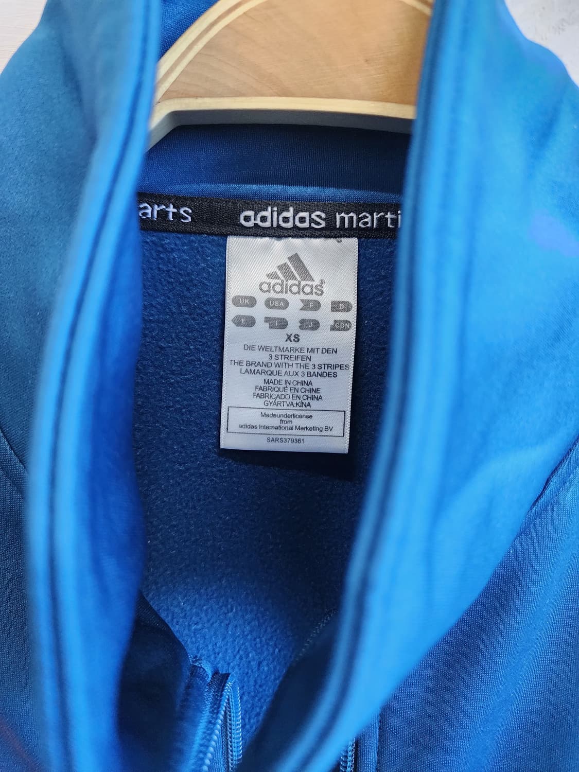 아디다스 블루 트랙탑 져지 상품이미지3