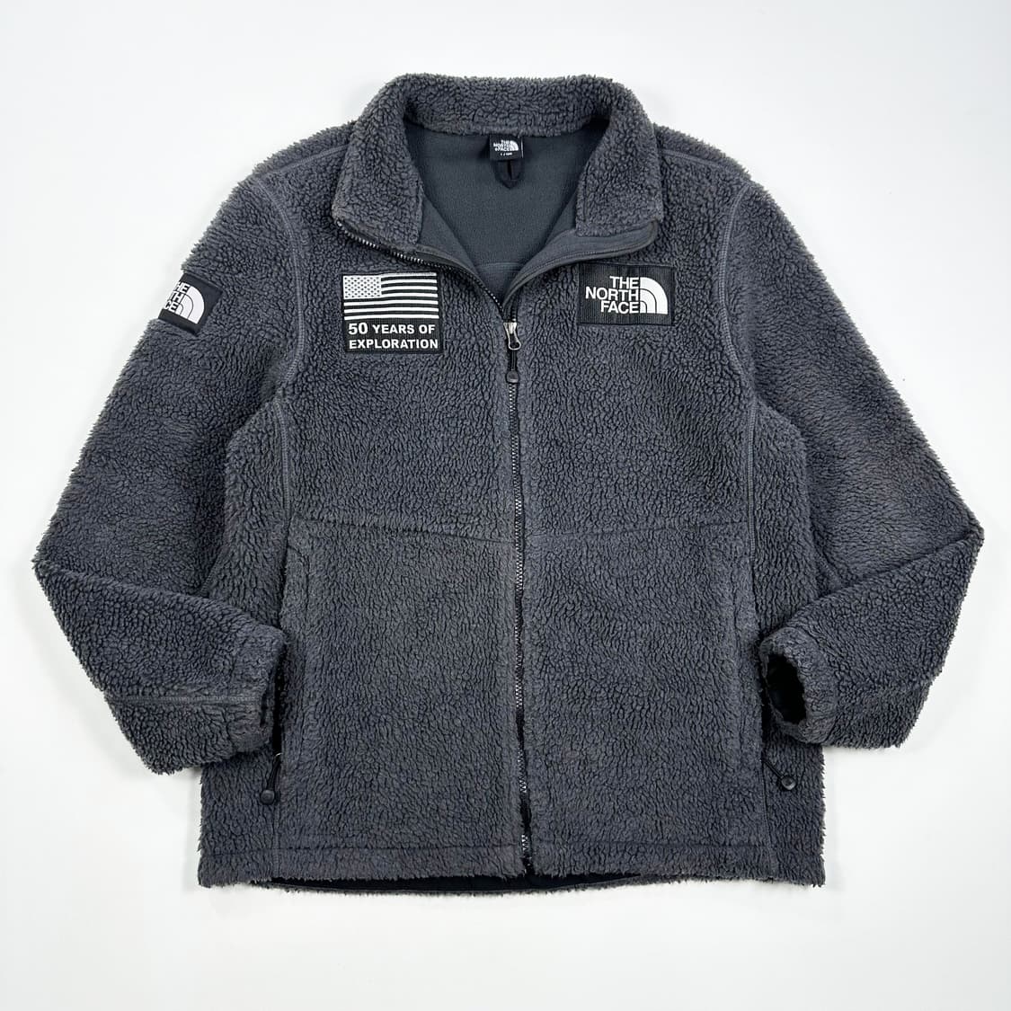 노스페이스 50주년 성조기 차콜 후리스 자켓 (L) 상품이미지2