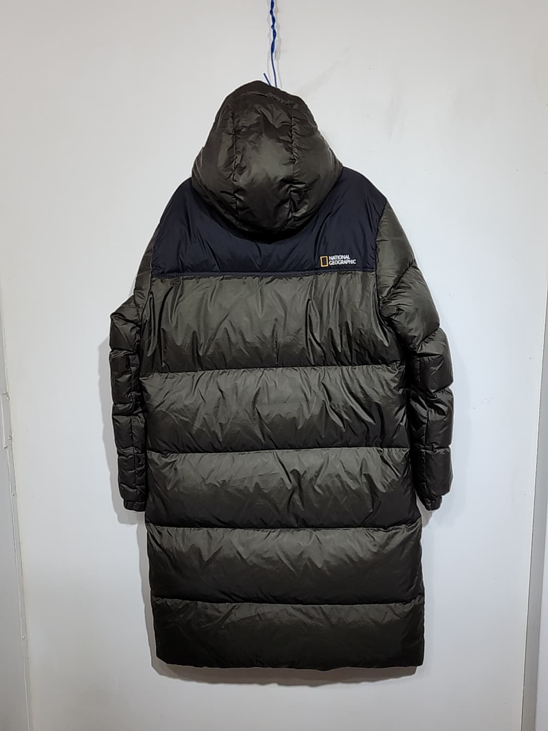 (XL) 내셔널지오그래픽 롱패딩 오리털 점퍼 와펜 다운코트 후드 상품이미지8