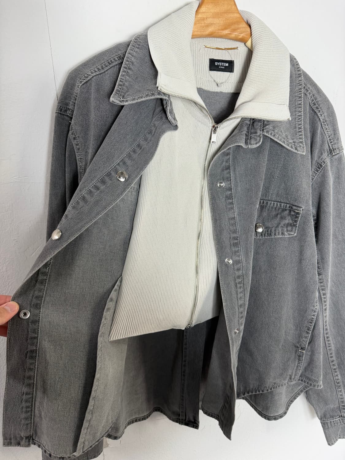 시스템 시스템셔츠자켓 시스템자켓 시스템제님자켓 system 상품이미지1