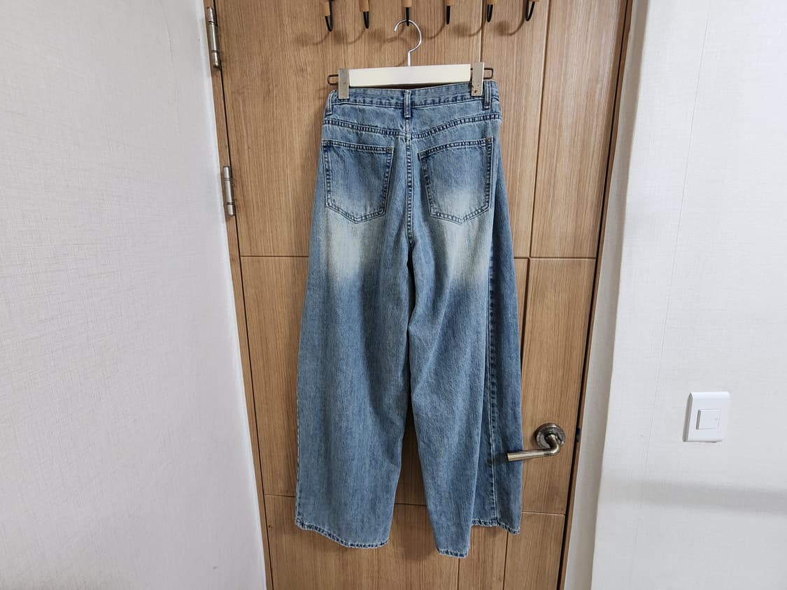 (S)여성 에스빈 와이드 벌룬핏 데님 팬츠 상품이미지3