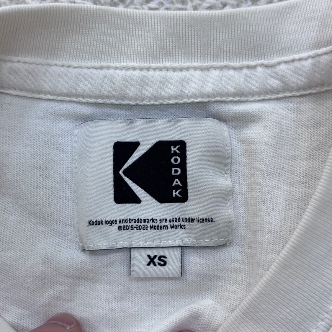 XS 코닥 스몰로고 반팔 티셔츠 0413E 상품이미지3