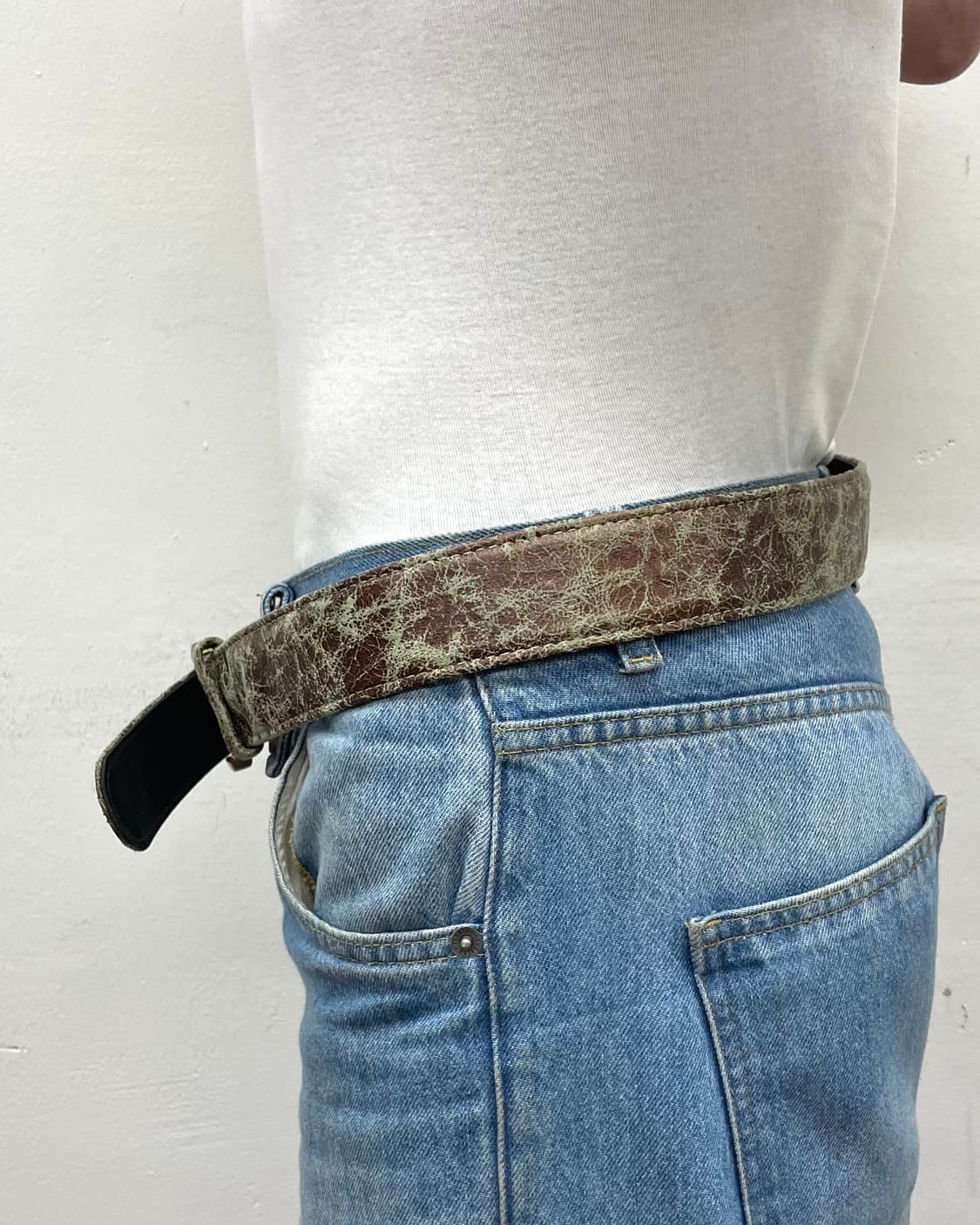 Brown Crack Belt 상품이미지3