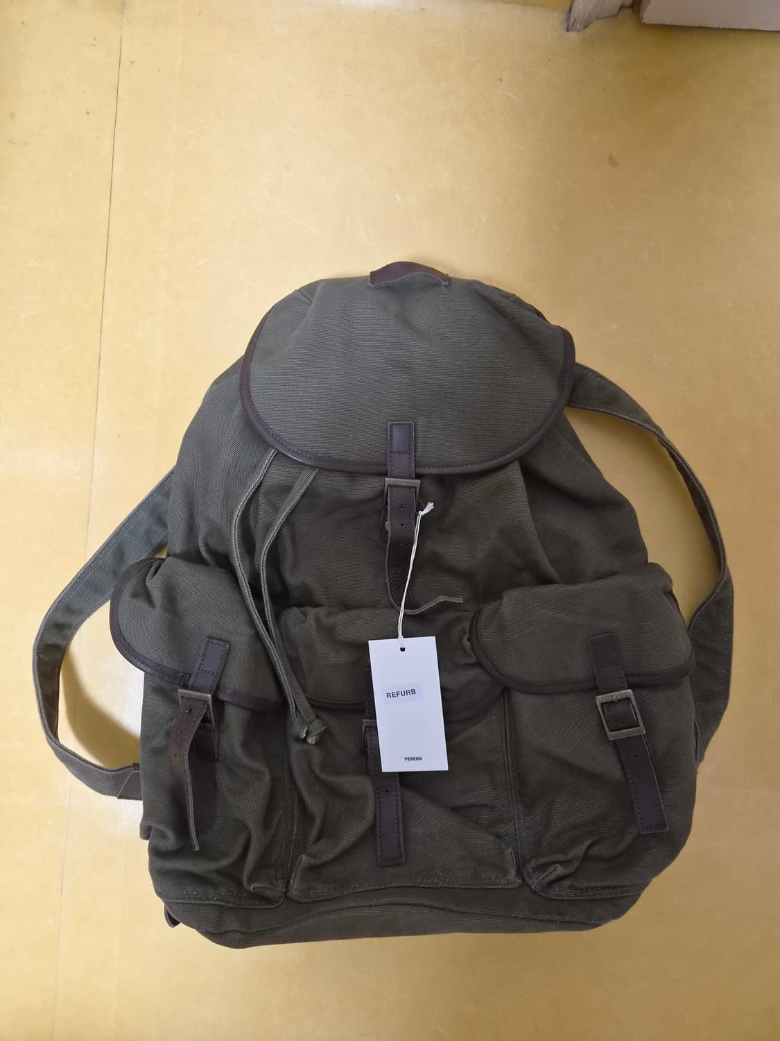 퍼렌 럭색 카키 리퍼브 새상품 상품이미지1