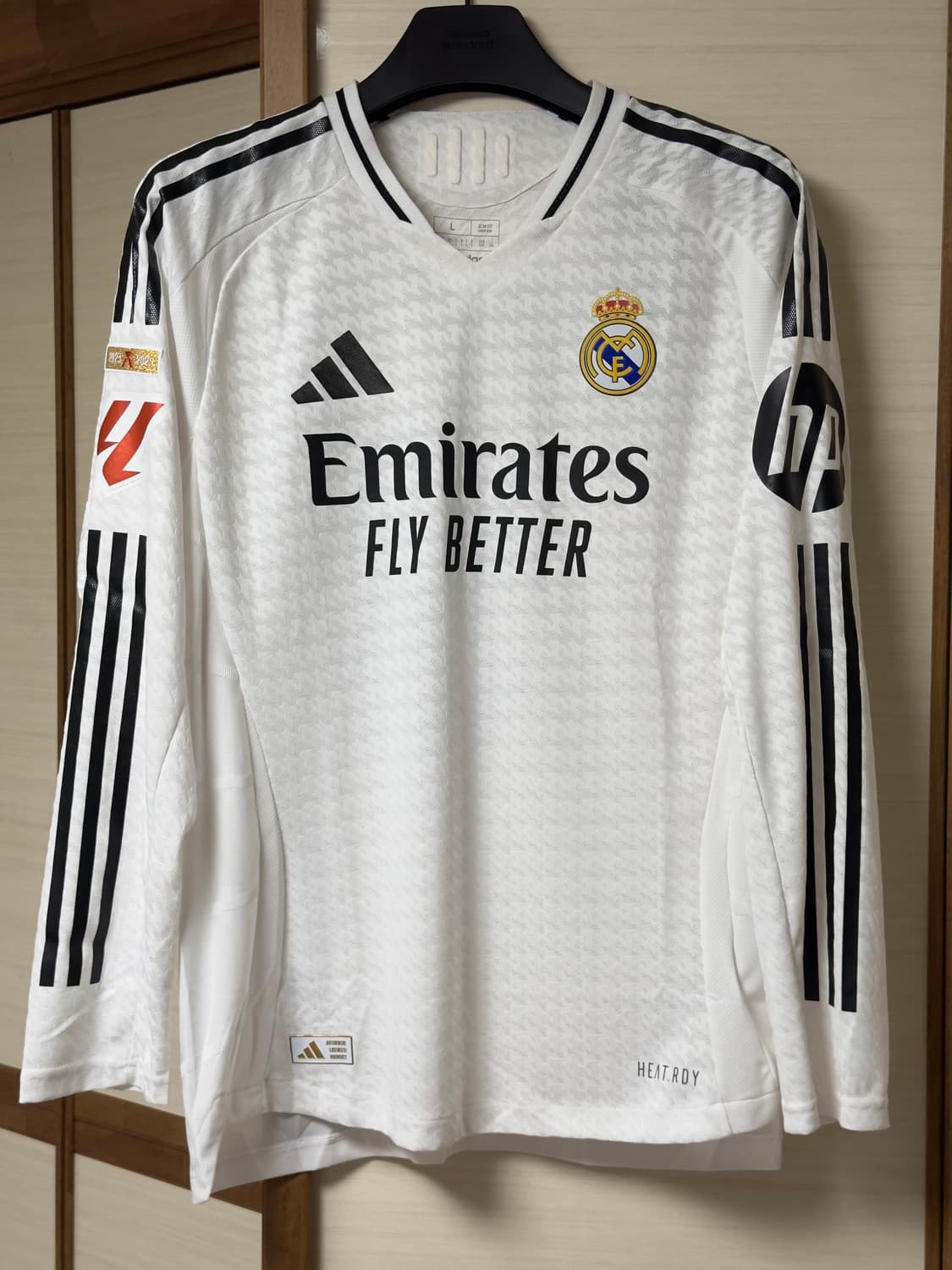 [해외L] 24-25 레알 홈 어센틱 긴팔 음바페 상품이미지1