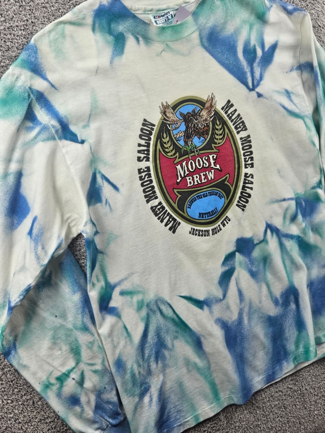 90's USA HANES 커스텀 싱글스티치 롱슬리브( L )/11424 상품이미지10