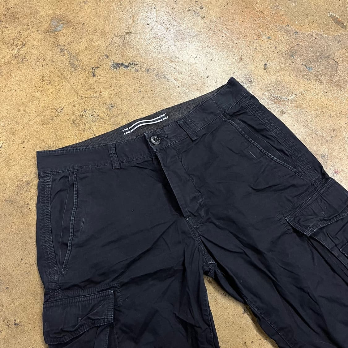 [정품/30] 스톤아일랜드 블랙 와펜 카고 반바지 b18 상품이미지1