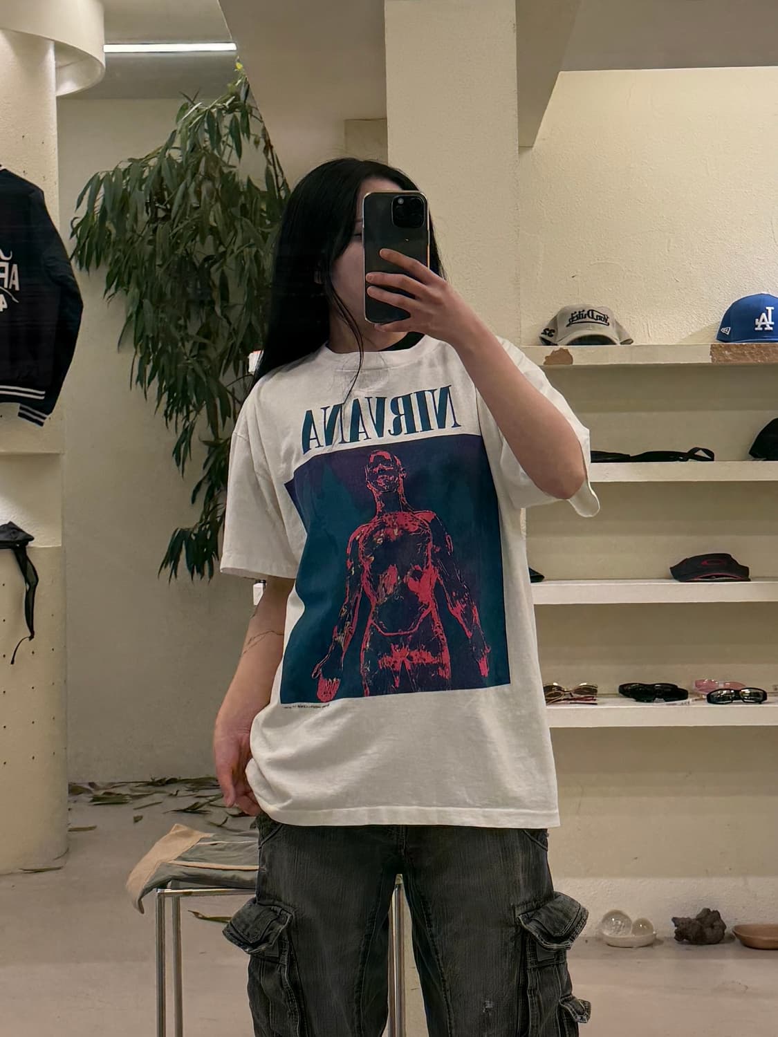 너바나 In Utero 프린트 반팔 티셔츠 U447 상품이미지1