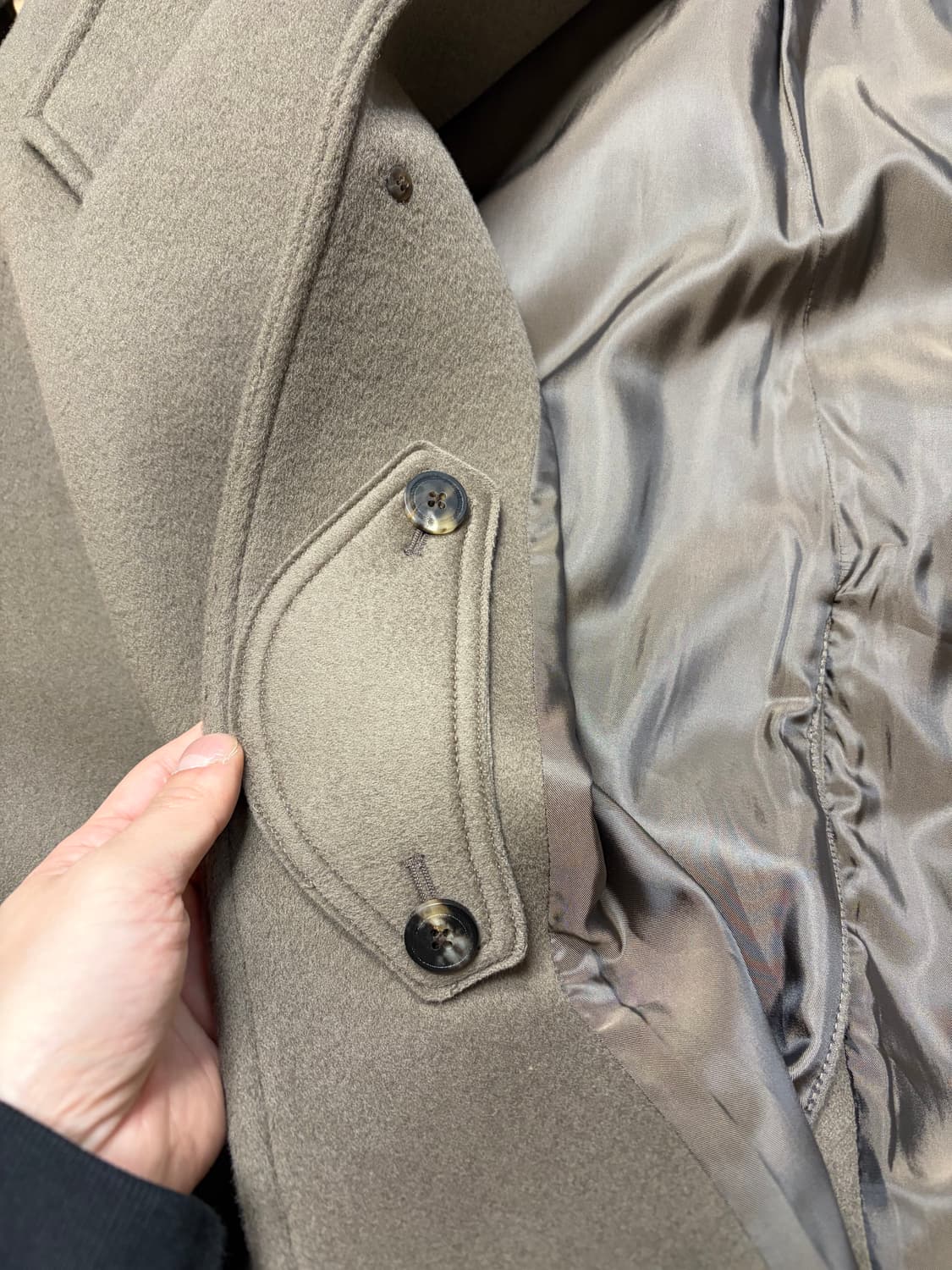 셔터 울 발마칸 코트 (새상품) L사이즈 상품이미지5