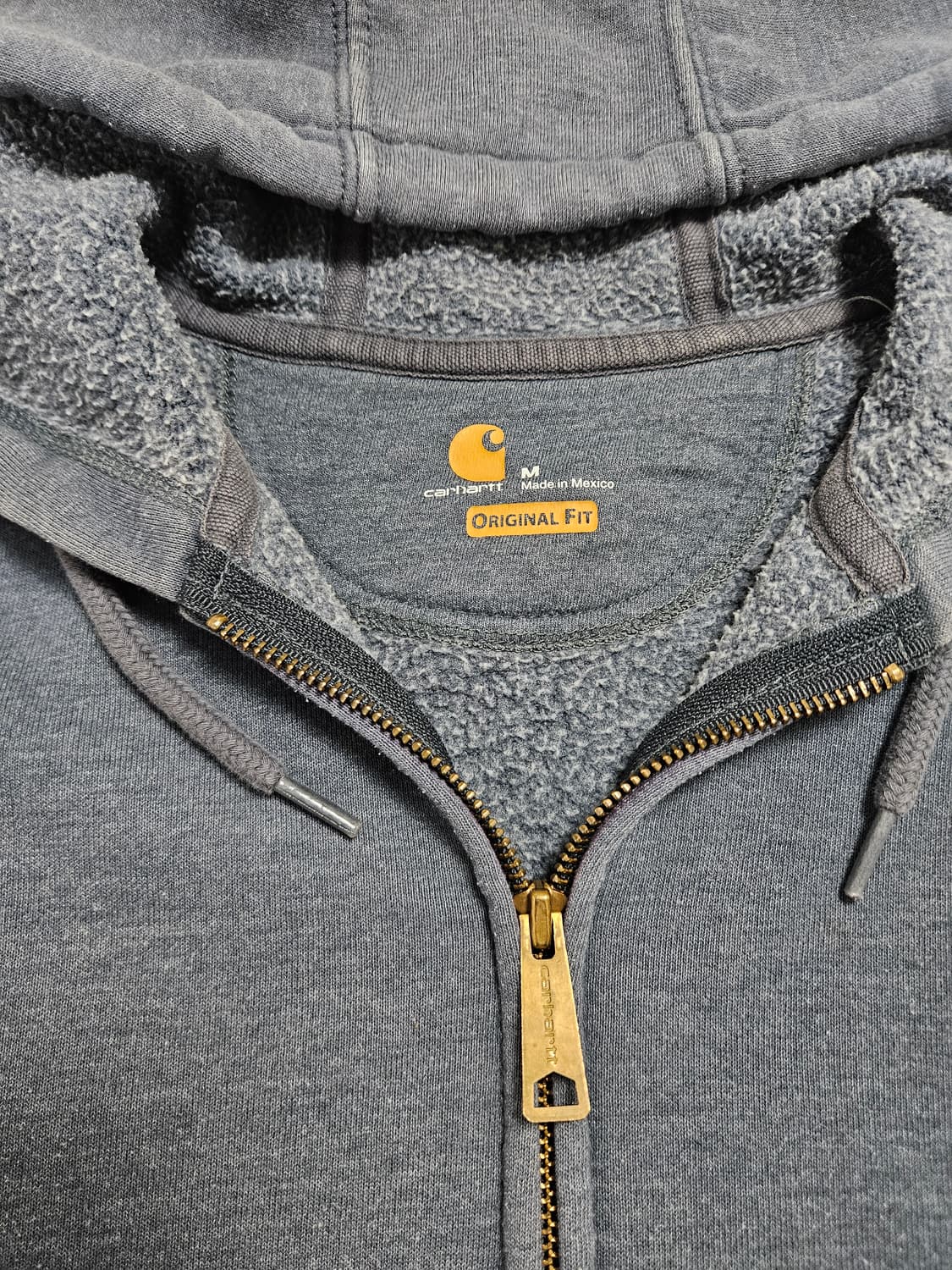 칼하트 기모 후드 집업 그레이 상품이미지5