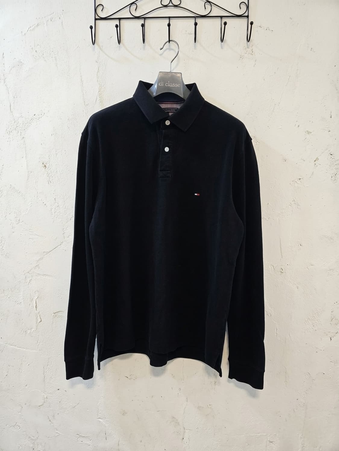 타미힐피거 남성 긴팔 폴로티 블랙 L 상품이미지1