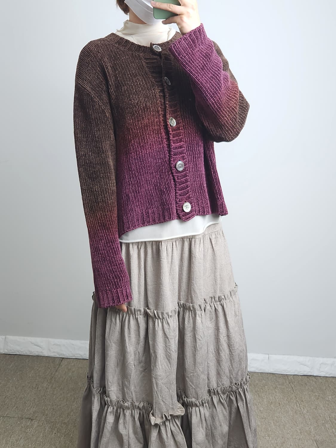 그라데이션 니트 가디건 상품이미지4