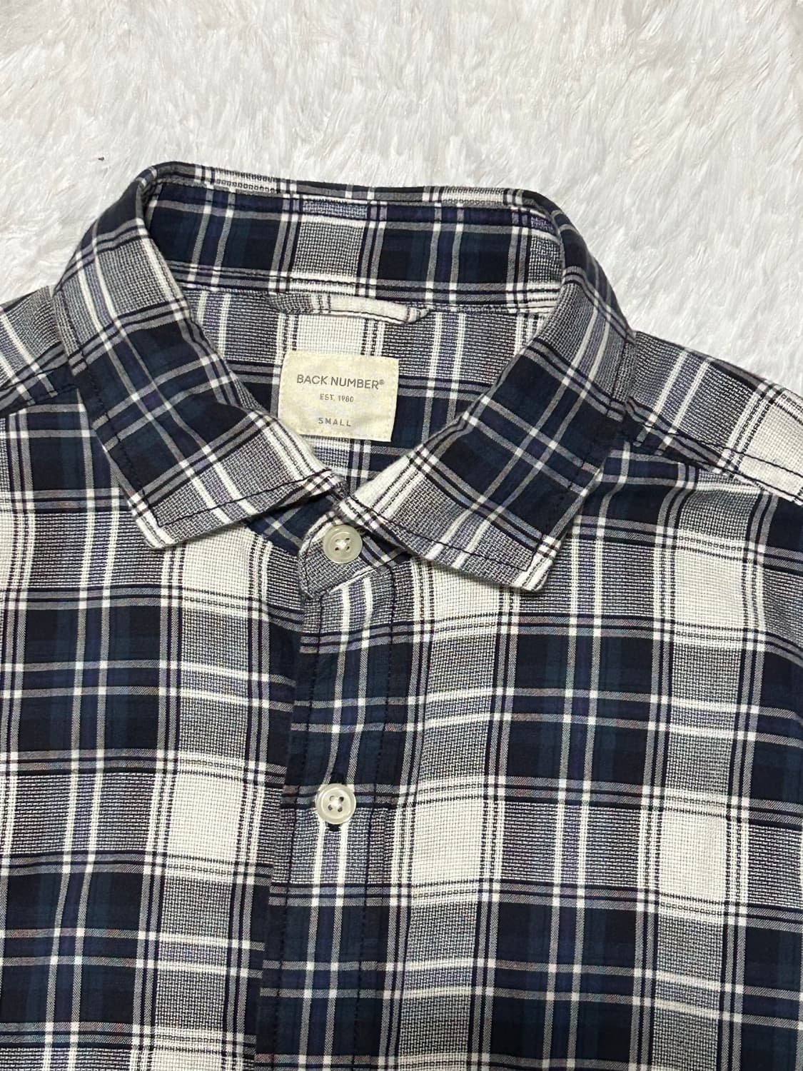 Backnumber blue check shirts 상품이미지4