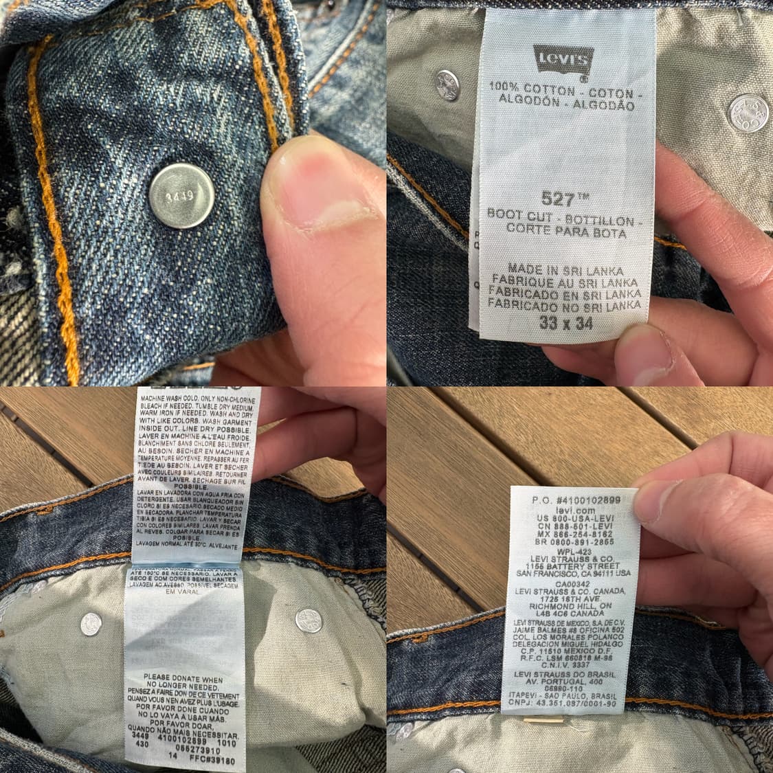 리바이스 Levi’s 527 부츠컷 데님 팬츠 상품이미지10