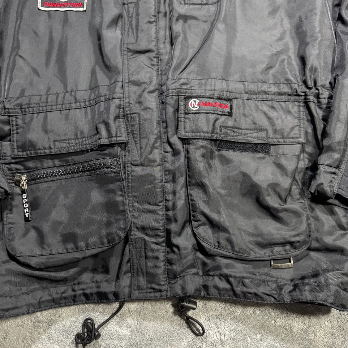 노티카 헤비 블랙 바람막이 점퍼 상품이미지4