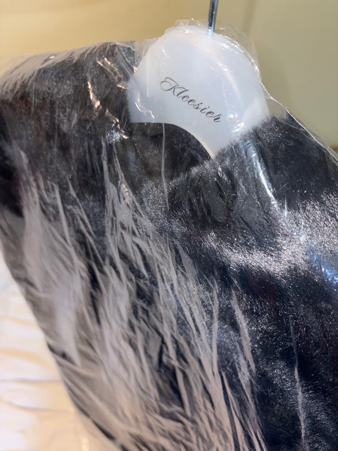 클리시어 피치 푸딩 퍼 자켓 블랙 상품이미지5